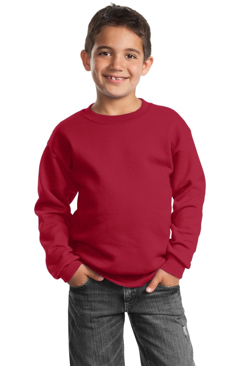 Port & CompanyÂ® - Youth Core Fleece Crewneck Sweatshirt. PC90Y - uslegacypromotions