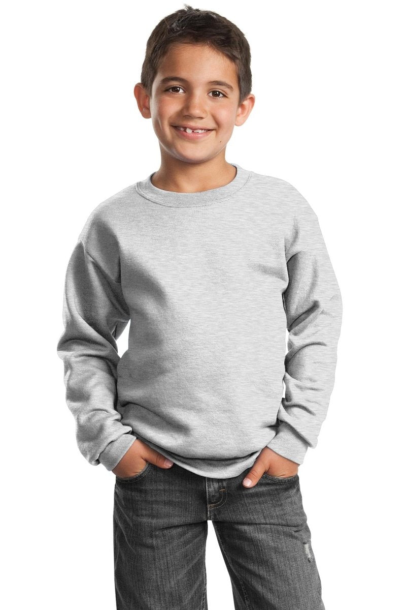 Port & CompanyÂ® - Youth Core Fleece Crewneck Sweatshirt. PC90Y - uslegacypromotions