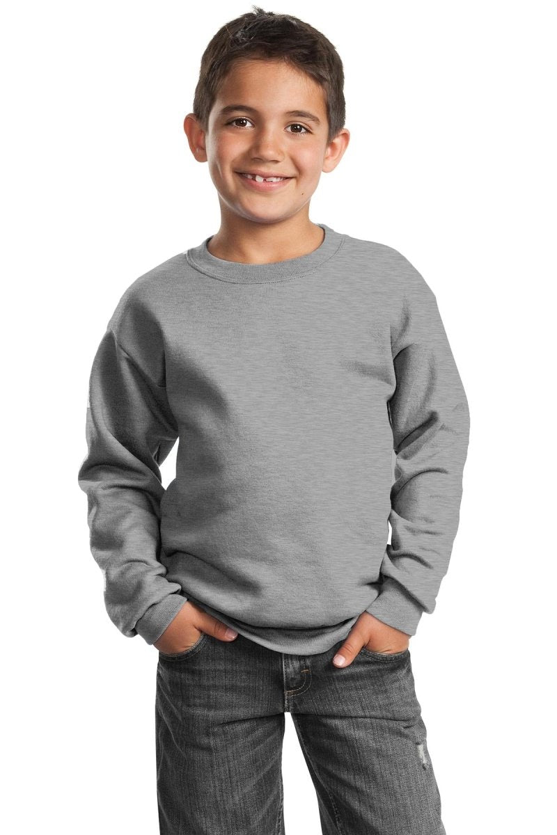 Port & CompanyÂ® - Youth Core Fleece Crewneck Sweatshirt. PC90Y - uslegacypromotions