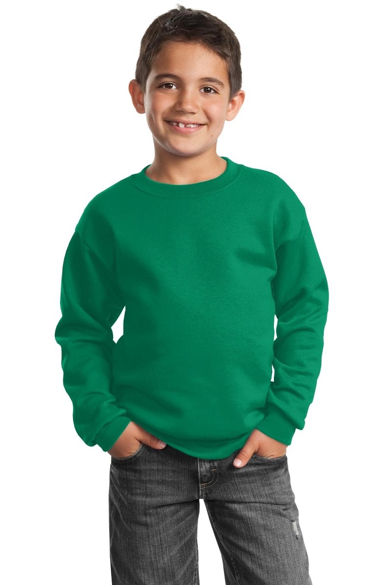 Port & CompanyÂ® - Youth Core Fleece Crewneck Sweatshirt. PC90Y - uslegacypromotions