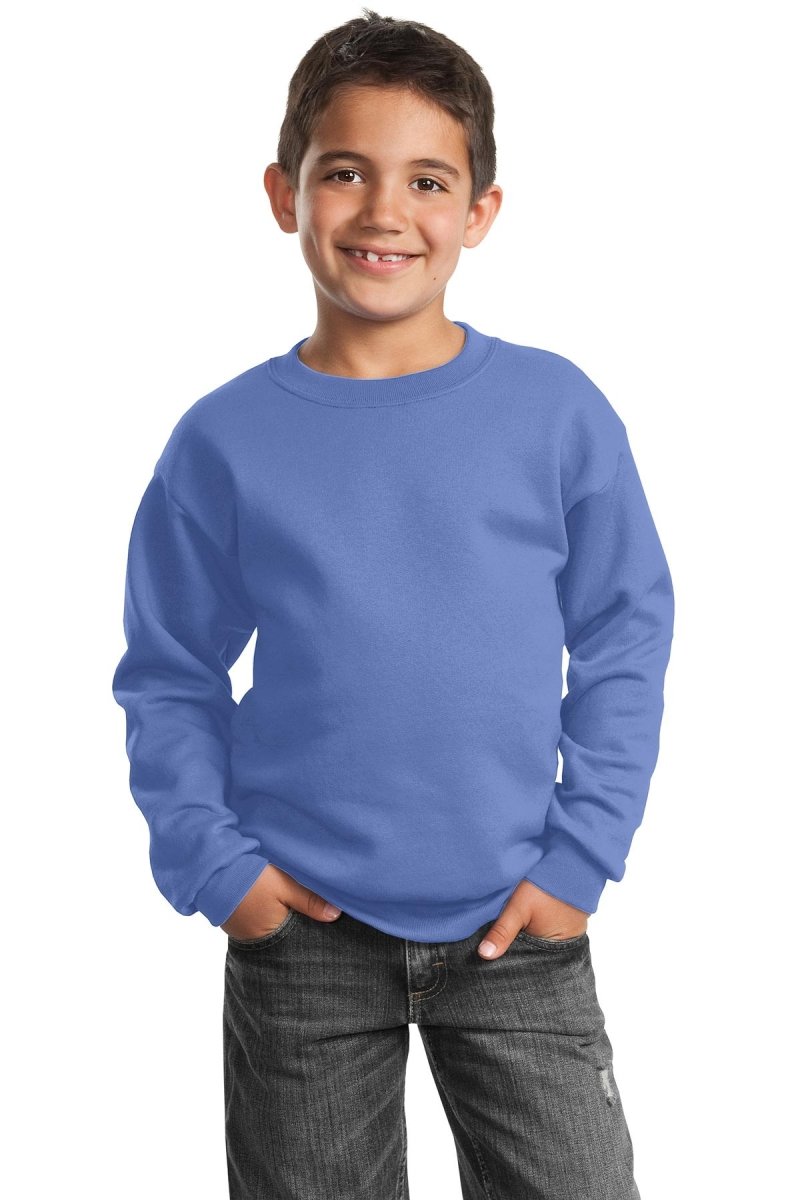 Port & CompanyÂ® - Youth Core Fleece Crewneck Sweatshirt. PC90Y - uslegacypromotions