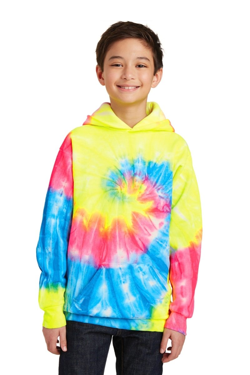 Port & CompanyÂ® Youth Tie-Dye Pullover Hooded Sweatshirt. PC146Y - uslegacypromotions