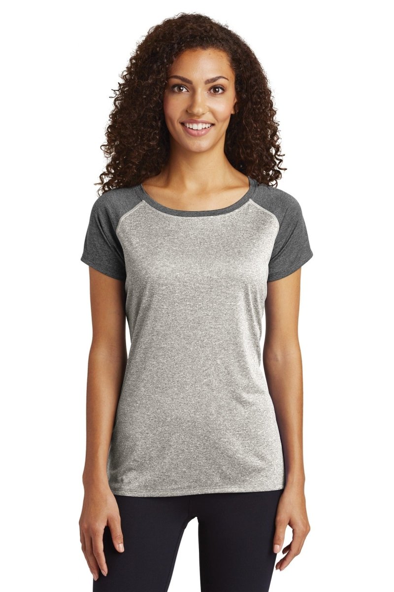 Sport-Tek Â® Ladies Heather-On-Heather Contender â„¢ Scoop Neck Tee. LST362 - uslegacypromotions