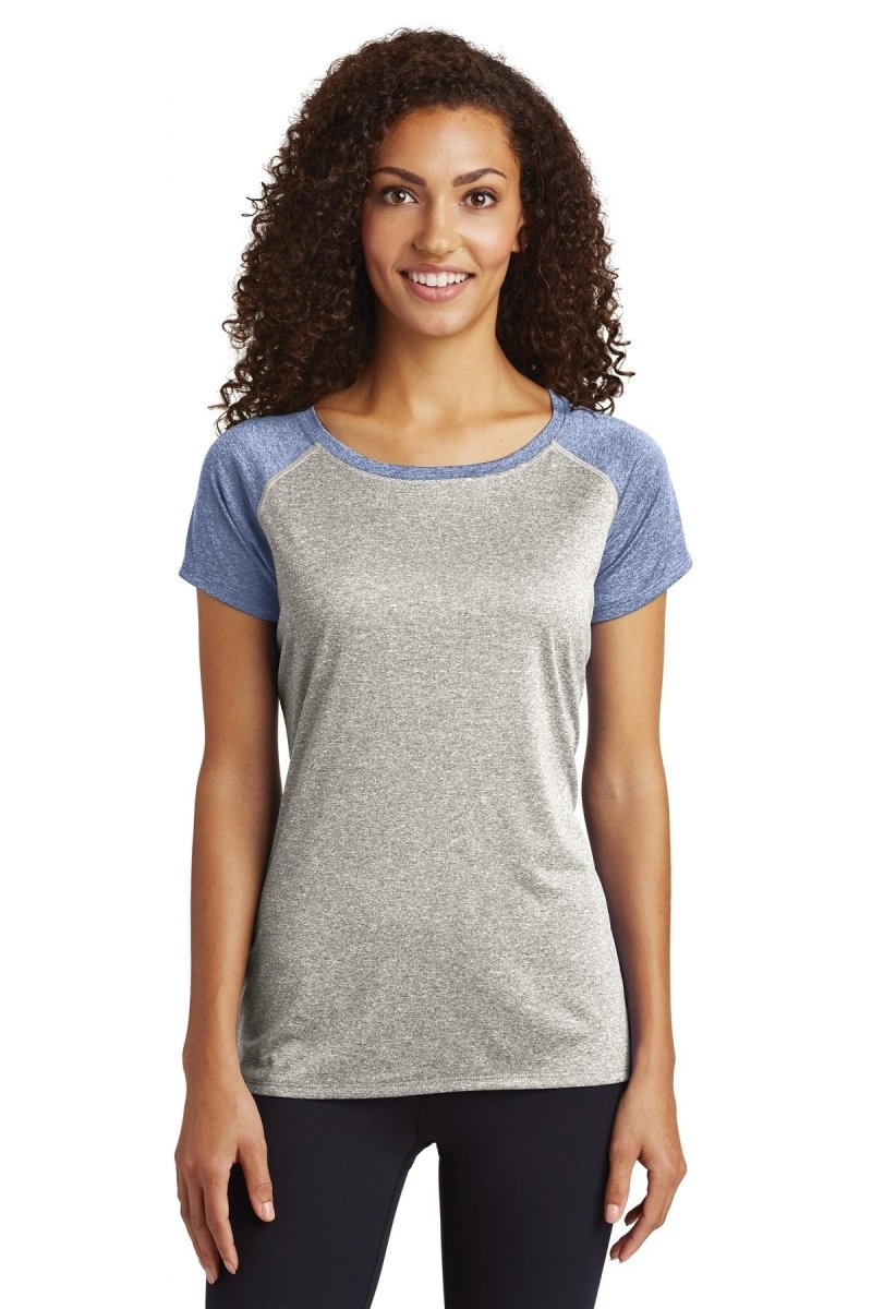 Sport-Tek Â® Ladies Heather-On-Heather Contender â„¢ Scoop Neck Tee. LST362 - uslegacypromotions