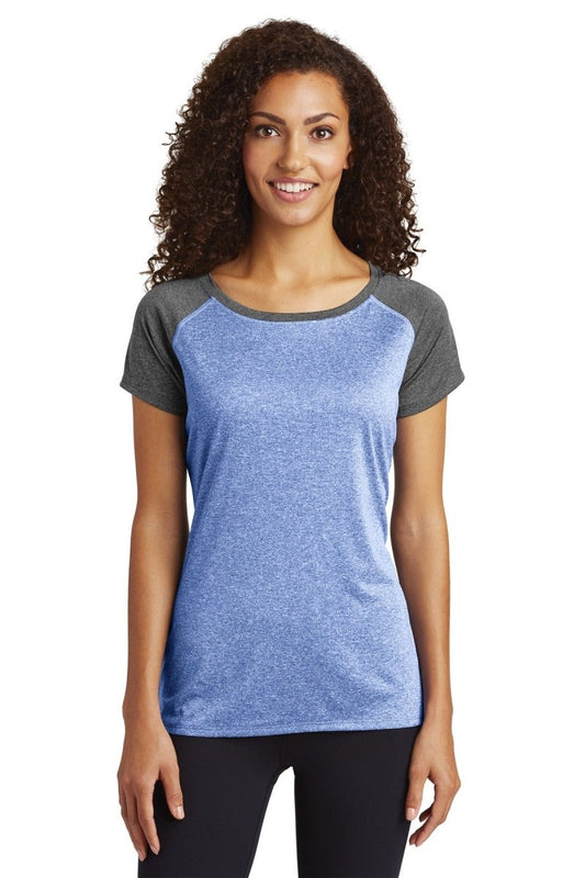 Sport-Tek Â® Ladies Heather-On-Heather Contender â„¢ Scoop Neck Tee. LST362 - uslegacypromotions