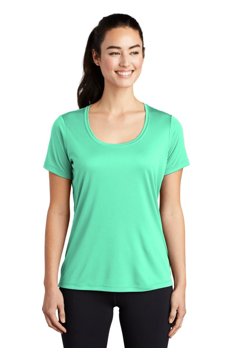 Sport-Tek Â® Ladies Posi-UVÂ® Pro Scoop Neck Tee. LST420 - uslegacypromotions