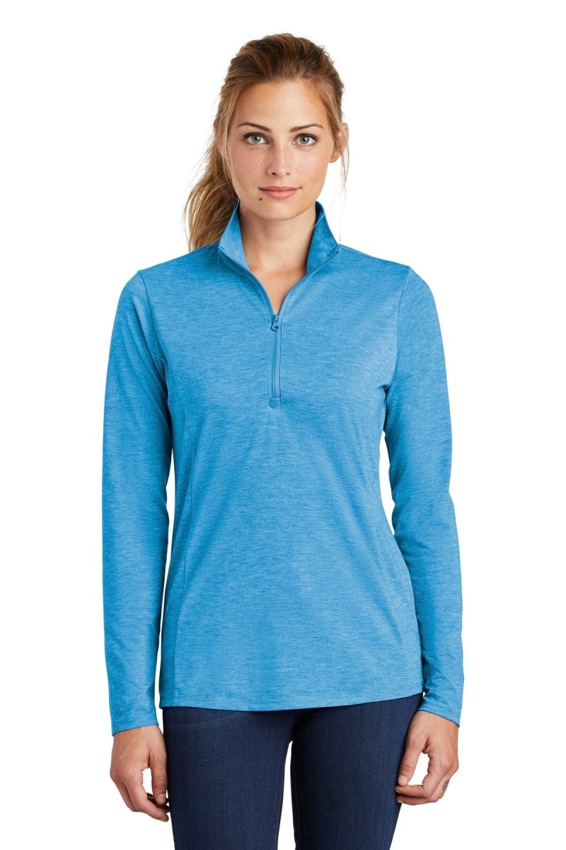 Sport-Tek Â® Ladies PosiCharge Â® Tri-Blend Wicking 1/4-Zip Pullover. LST407 - uslegacypromotions