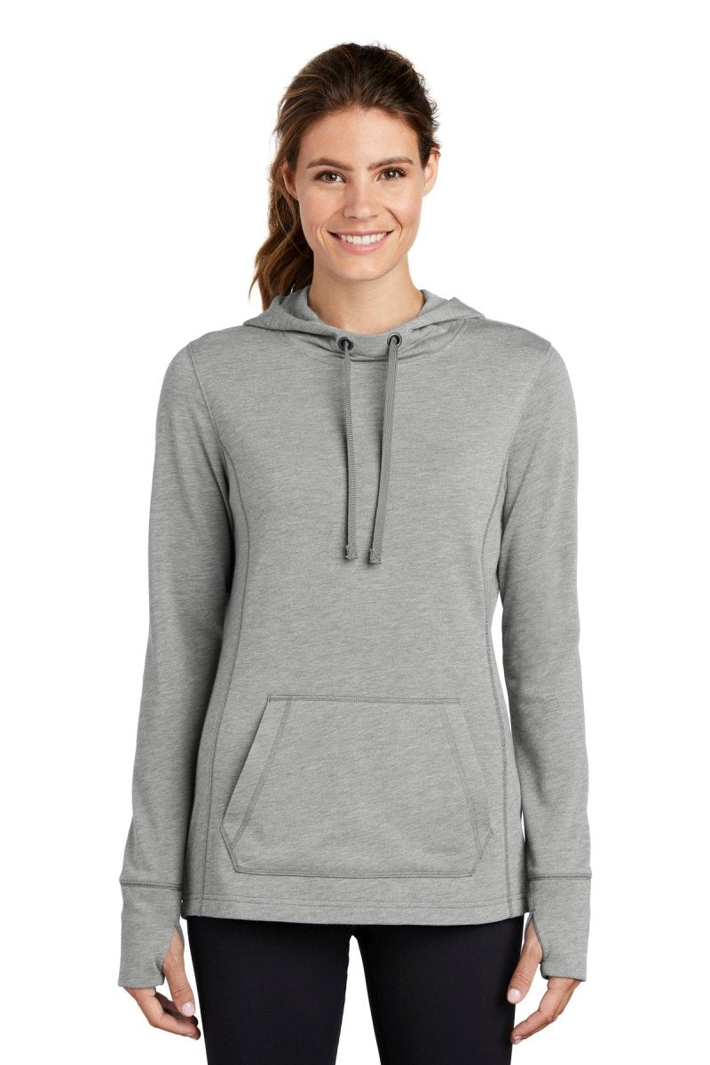 Sport-Tek Â® Ladies PosiCharge Â® Tri-Blend Wicking Fleece Hooded Pullover. LST296 - uslegacypromotions