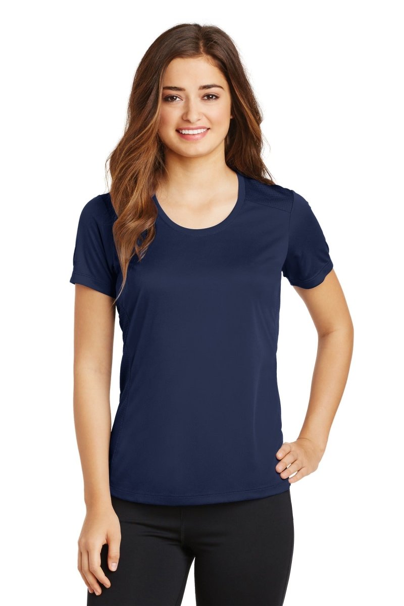 Sport-Tek® Ladies PosiCharge® Elevate Scoop Neck Tee. LST380 - uslegacypromotions