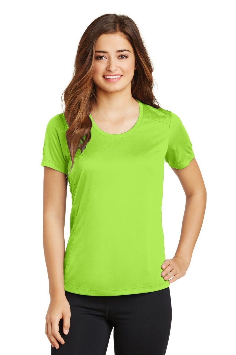 Sport-Tek® Ladies PosiCharge® Elevate Scoop Neck Tee. LST380 - uslegacypromotions