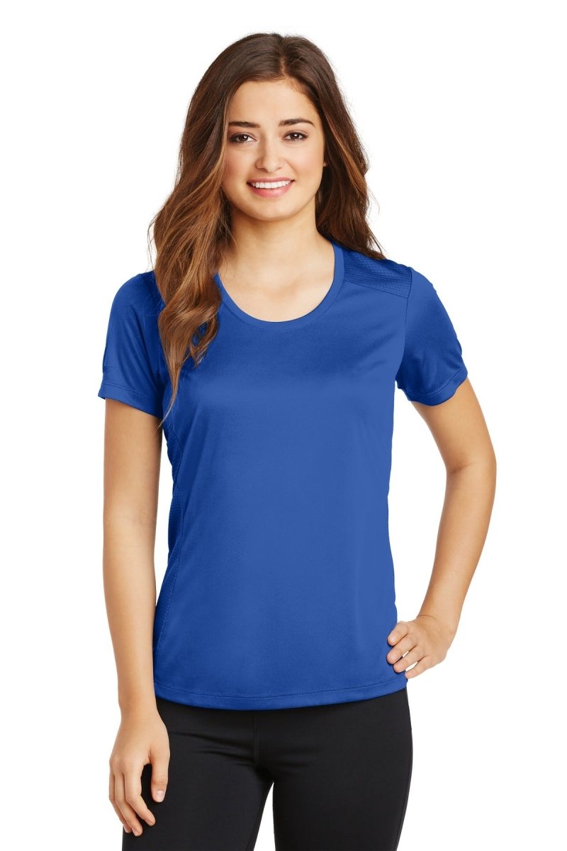 Sport-Tek® Ladies PosiCharge® Elevate Scoop Neck Tee. LST380 - uslegacypromotions