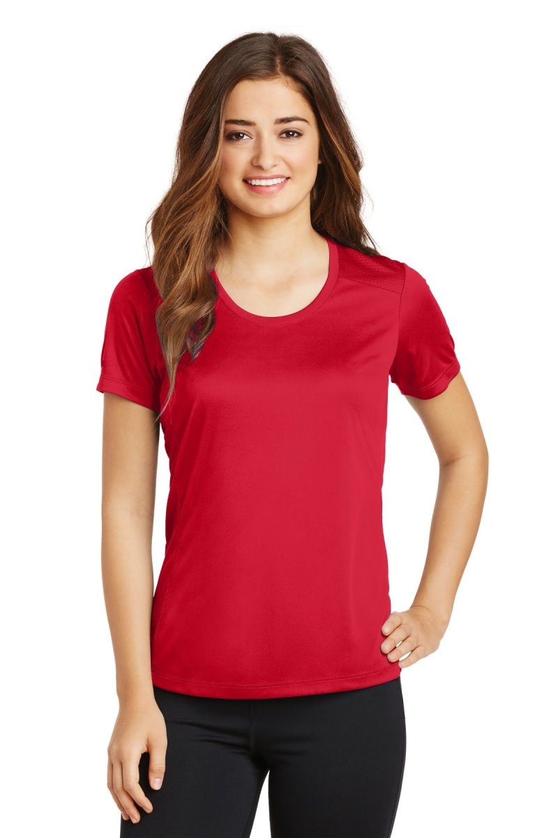 Sport-Tek® Ladies PosiCharge® Elevate Scoop Neck Tee. LST380 - uslegacypromotions