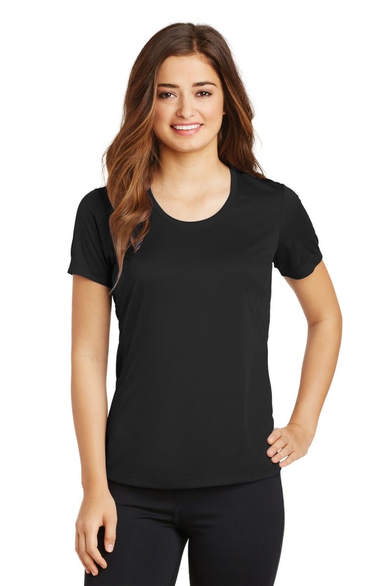 Sport-Tek® Ladies PosiCharge® Elevate Scoop Neck Tee. LST380 - uslegacypromotions