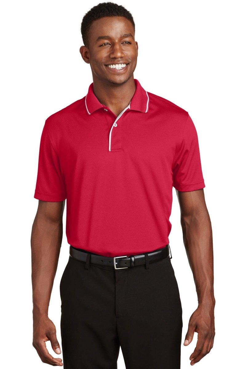Sport-TekÂ® Dri-MeshÂ® Polo with Tipped Collar and Piping. K467 - uslegacypromotions