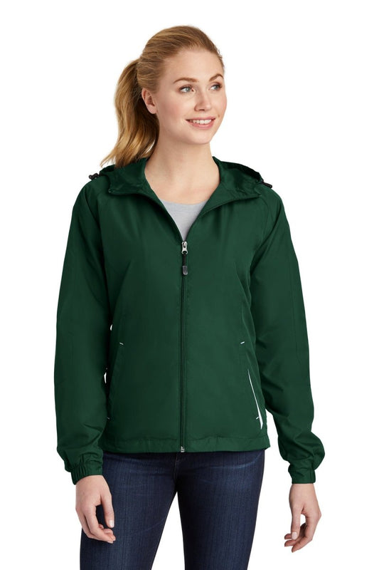 Sport-TekÂ® Ladies Colorblock Hooded Raglan Jacket. LST76 - uslegacypromotions