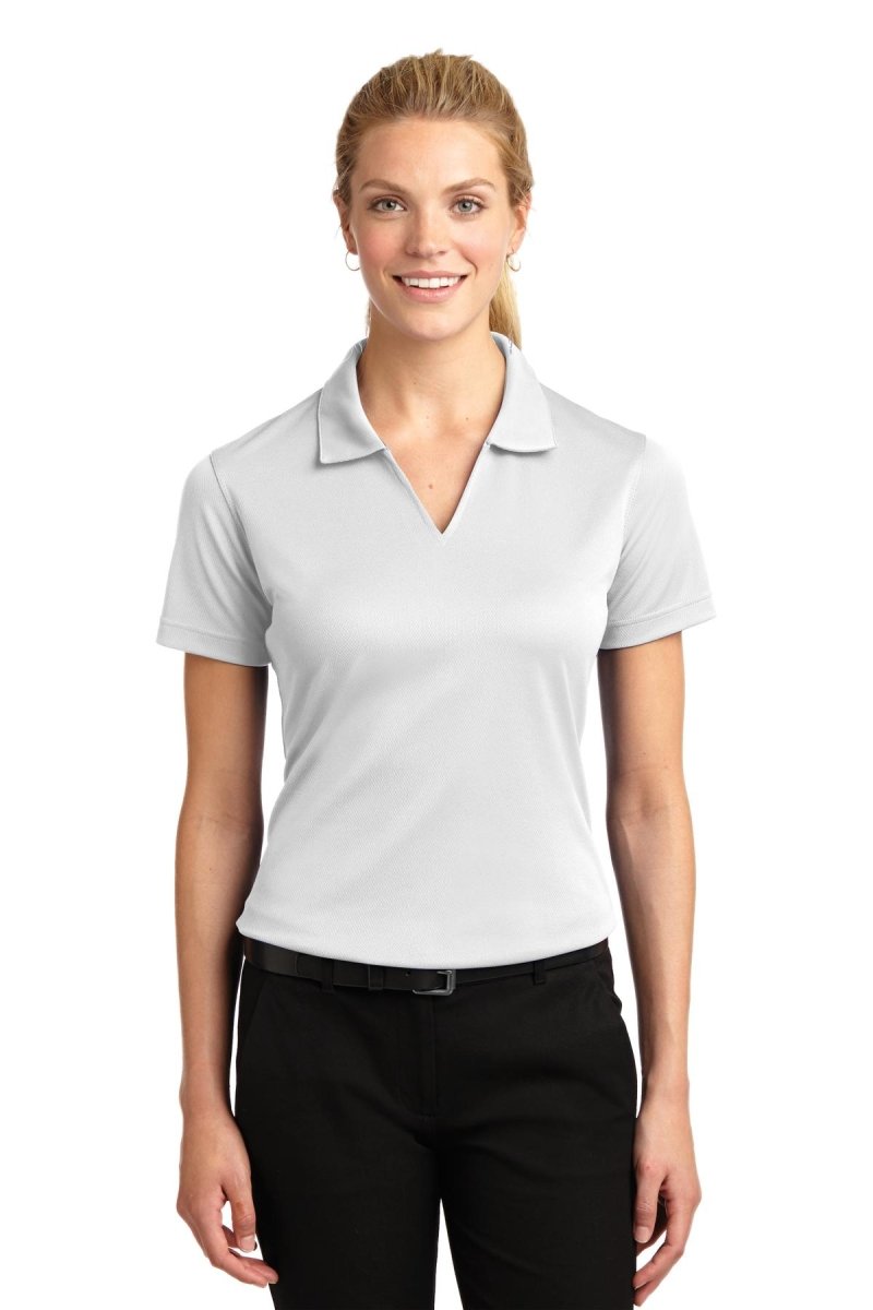 Sport-TekÂ® Ladies Dri-MeshÂ® V-Neck Polo. L469 - uslegacypromotions