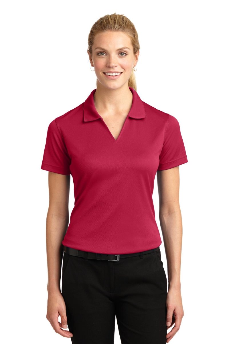 Sport-TekÂ® Ladies Dri-MeshÂ® V-Neck Polo. L469 - uslegacypromotions