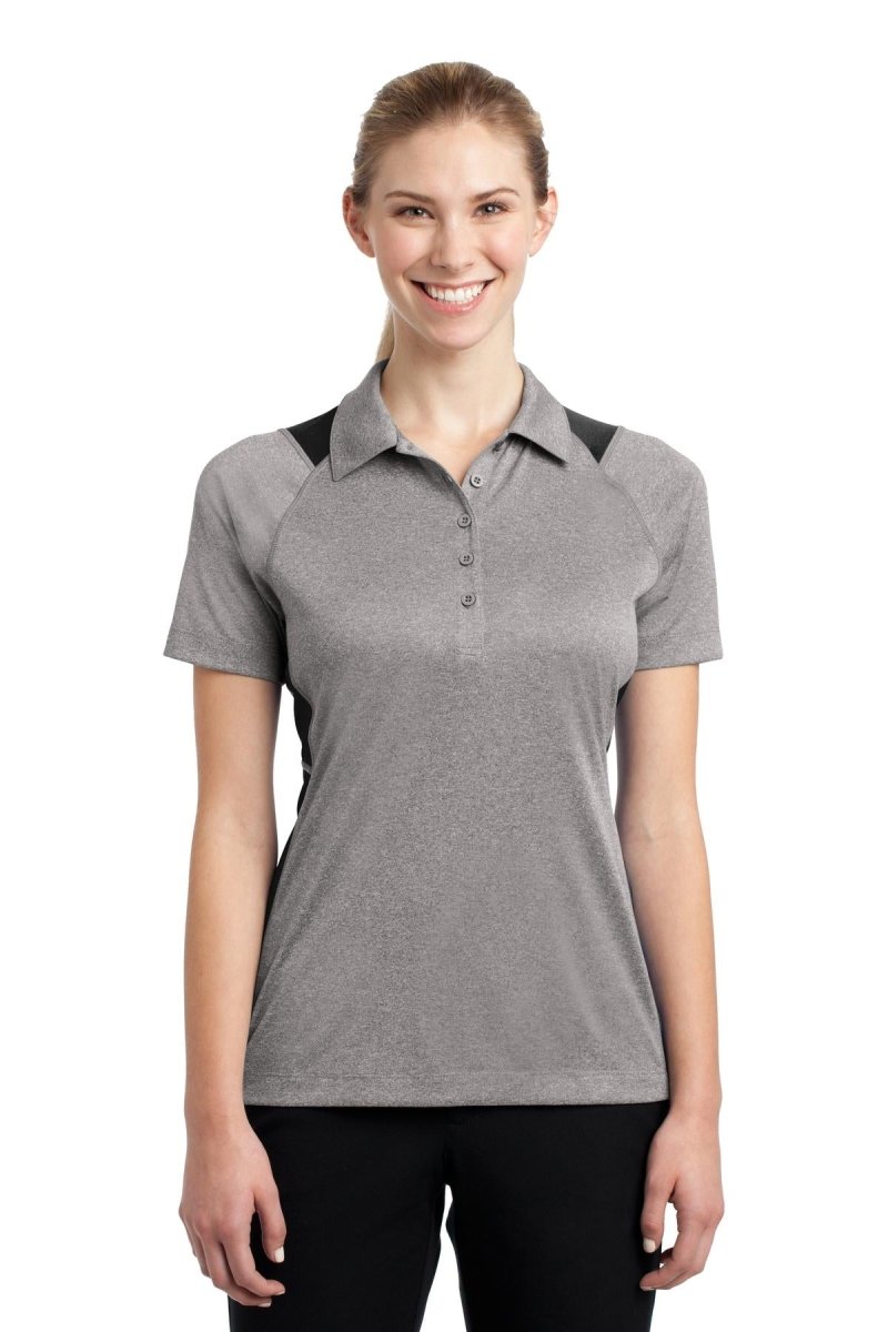 Sport-TekÂ® Ladies Heather Colorblock Contenderâ„¢ Polo. LST665 - uslegacypromotions