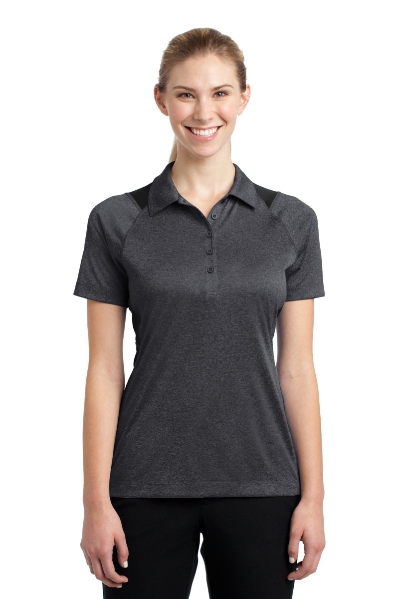 Sport-TekÂ® Ladies Heather Colorblock Contenderâ„¢ Polo. LST665 - uslegacypromotions