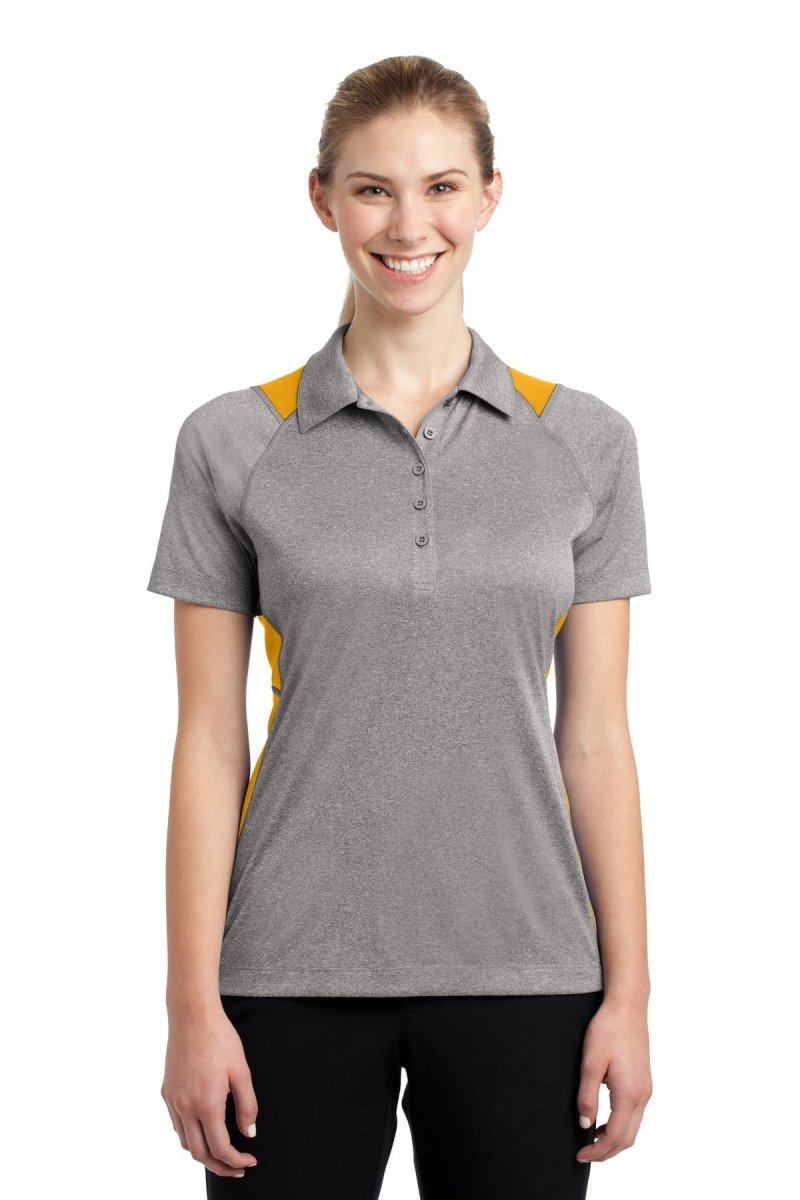 Sport-TekÂ® Ladies Heather Colorblock Contenderâ„¢ Polo. LST665 - uslegacypromotions