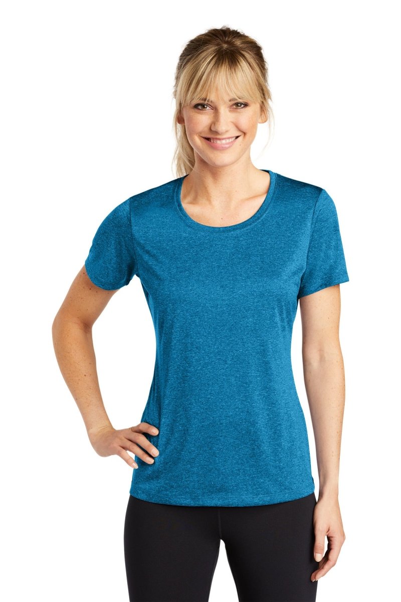 Sport-TekÂ® Ladies Heather Contenderâ„¢ Scoop Neck Tee. LST360 - uslegacypromotions