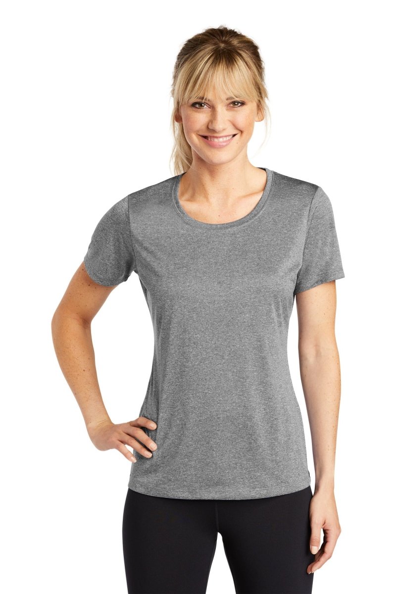 Sport-TekÂ® Ladies Heather Contenderâ„¢ Scoop Neck Tee. LST360 - uslegacypromotions