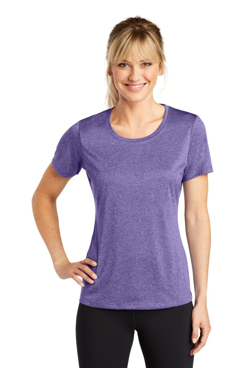 Sport-TekÂ® Ladies Heather Contenderâ„¢ Scoop Neck Tee. LST360 - uslegacypromotions