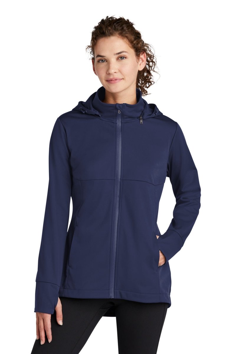 Sport-TekÂ® Ladies Hooded Soft Shell Jacket LST980 - uslegacypromotions