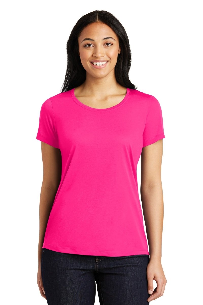 Sport-TekÂ® Ladies PosiChargeÂ® Competitorâ„¢ Cotton Touchâ„¢ Scoop Neck Tee. LST450 - uslegacypromotions