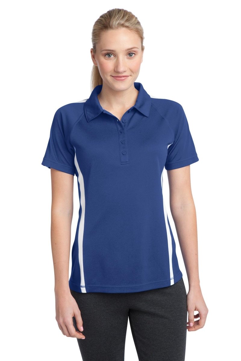 Sport-TekÂ® Ladies PosiChargeÂ® Micro-Mesh Colorblock Polo. LST685 - uslegacypromotions