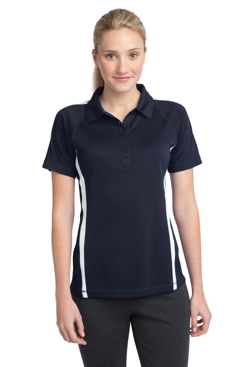 Sport-TekÂ® Ladies PosiChargeÂ® Micro-Mesh Colorblock Polo. LST685 - uslegacypromotions