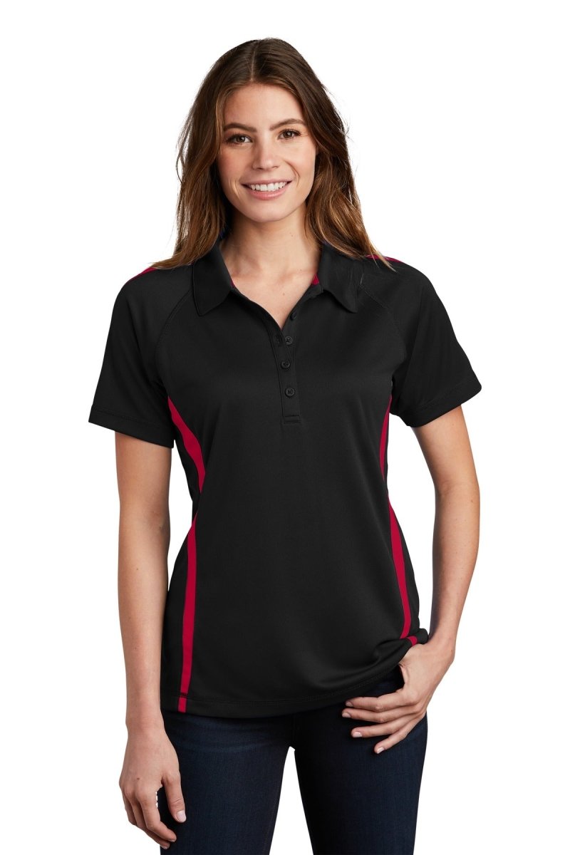 Sport-TekÂ® Ladies PosiChargeÂ® Micro-Mesh Colorblock Polo. LST685 - uslegacypromotions