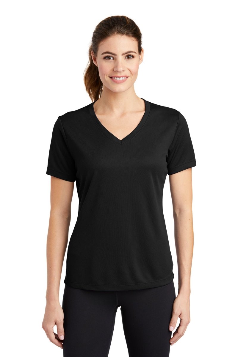 Sport-TekÂ® Ladies PosiChargeÂ® RacerMeshÂ® V-Neck Tee. LST340 - uslegacypromotions