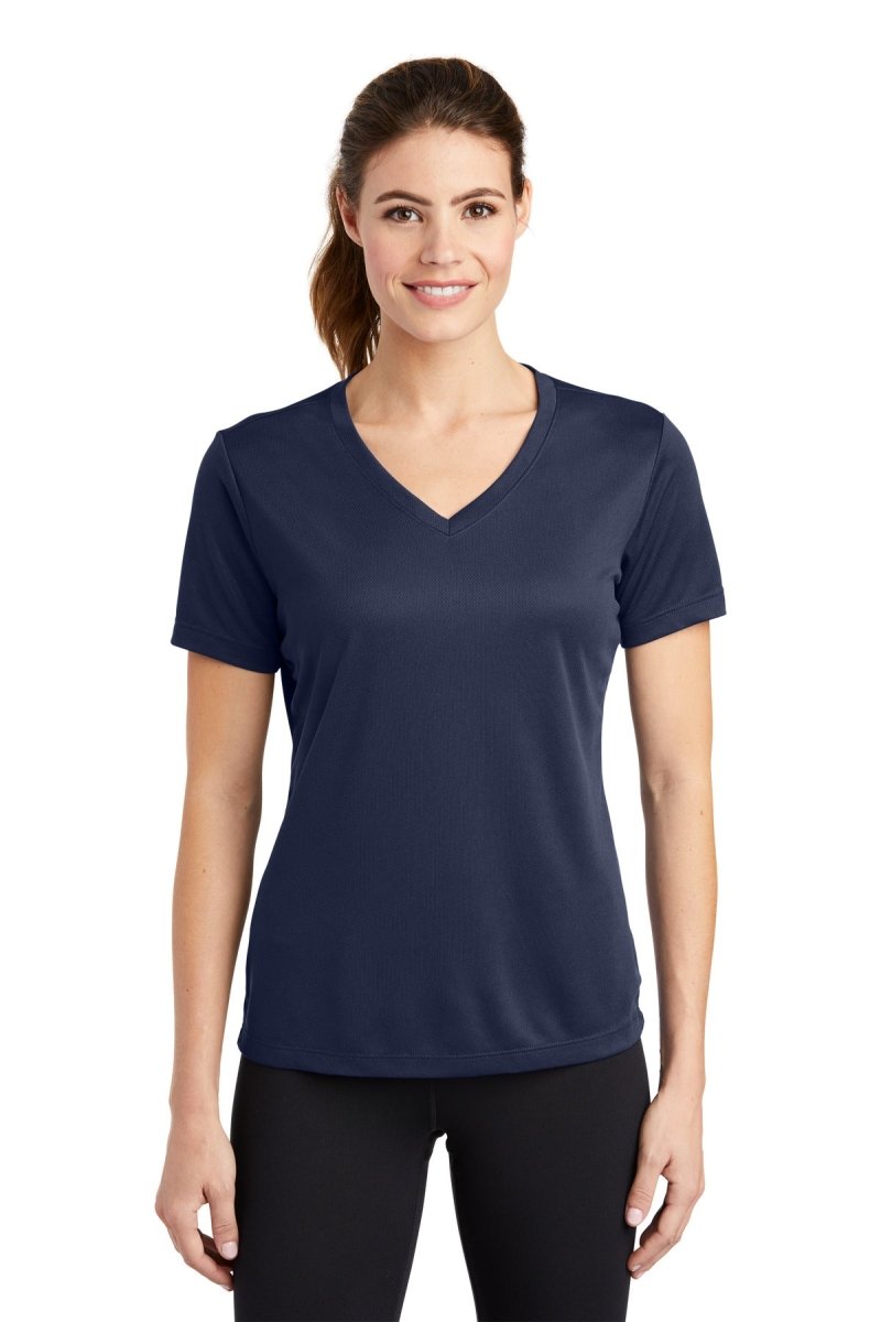 Sport-TekÂ® Ladies PosiChargeÂ® RacerMeshÂ® V-Neck Tee. LST340 - uslegacypromotions