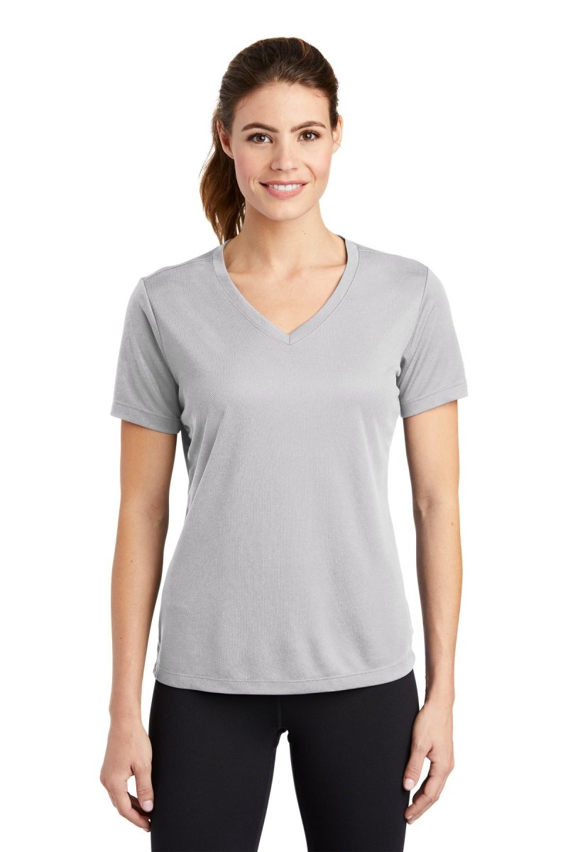 Sport-TekÂ® Ladies PosiChargeÂ® RacerMeshÂ® V-Neck Tee. LST340 - uslegacypromotions