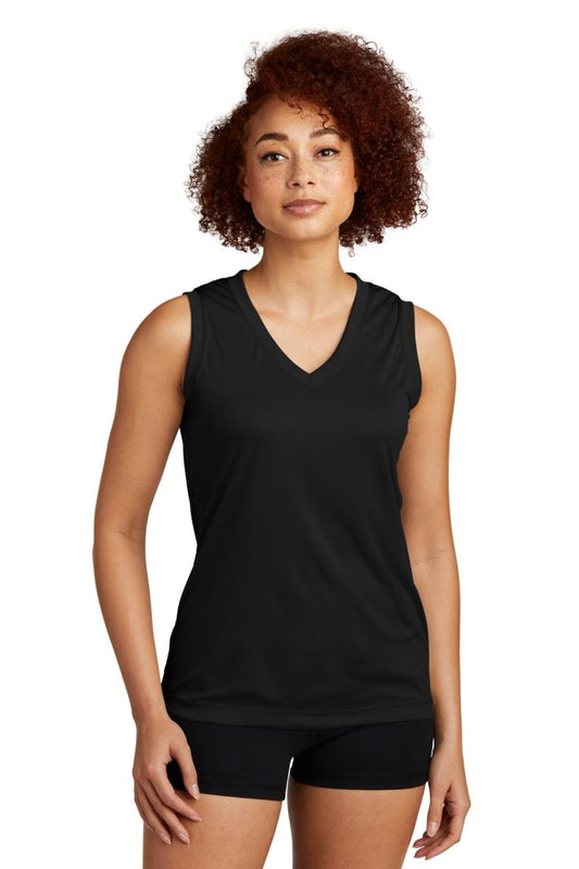 Sport-TekÂ® Ladies Sleeveless PosiChargeÂ® Competitorâ„¢ V-Neck Tee. LST352 - uslegacypromotions