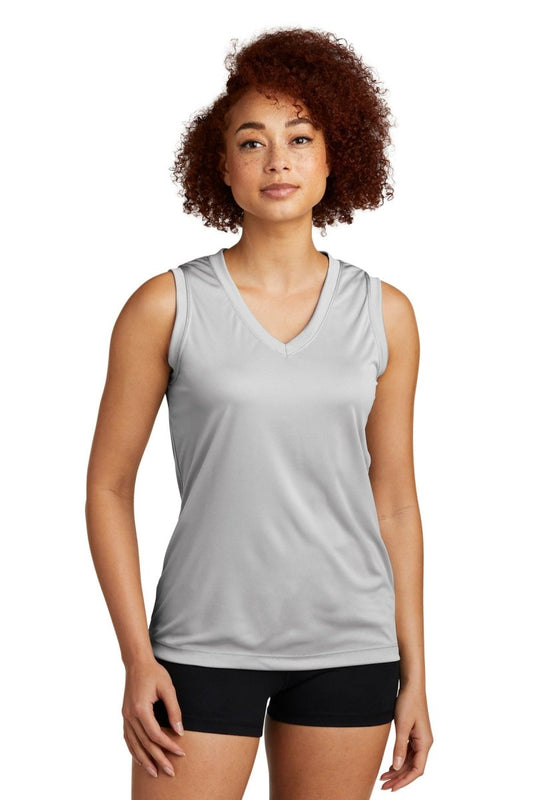 Sport-TekÂ® Ladies Sleeveless PosiChargeÂ® Competitorâ„¢ V-Neck Tee. LST352 - uslegacypromotions