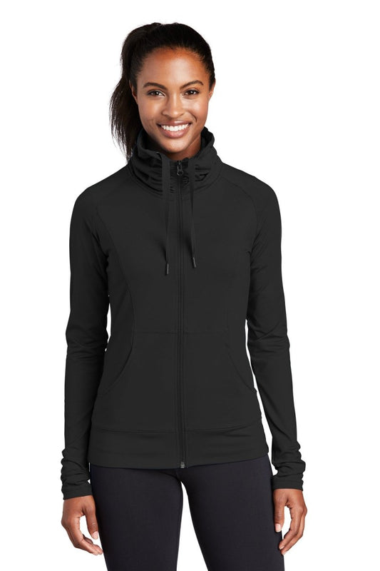 Sport-TekÂ® Ladies Sport-WickÂ® Stretch Full-Zip Jacket. LST852 - uslegacypromotions