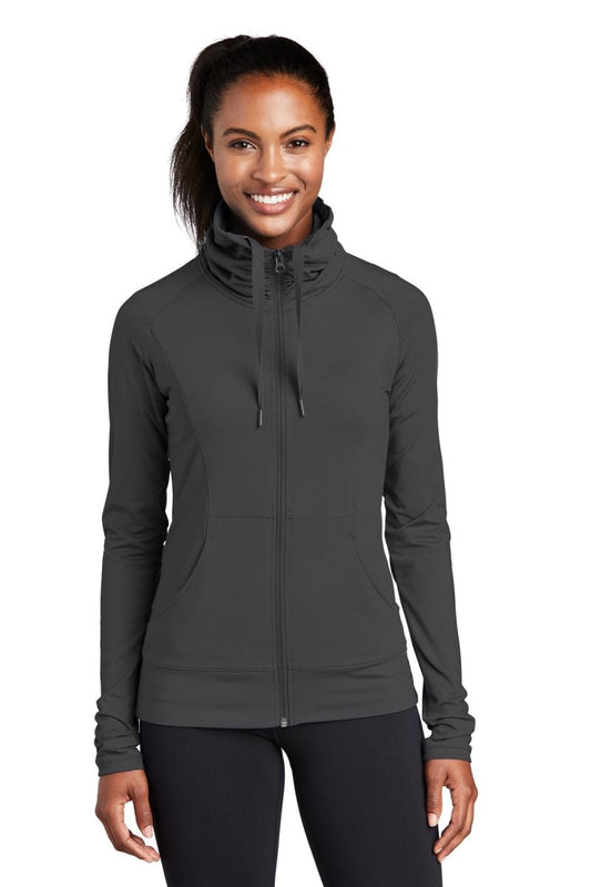 Sport-TekÂ® Ladies Sport-WickÂ® Stretch Full-Zip Jacket. LST852 - uslegacypromotions