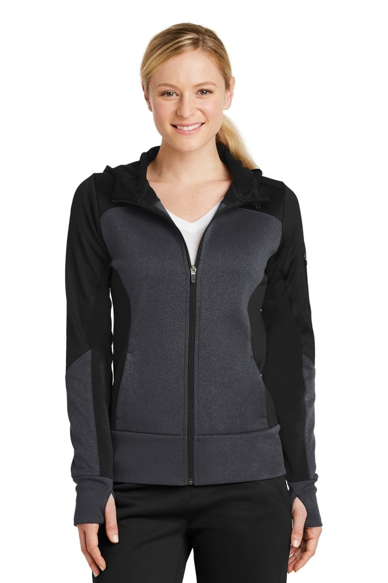 Sport-TekÂ® Ladies Tech Fleece Colorblock Full-Zip Hooded Jacket. LST245 - uslegacypromotions