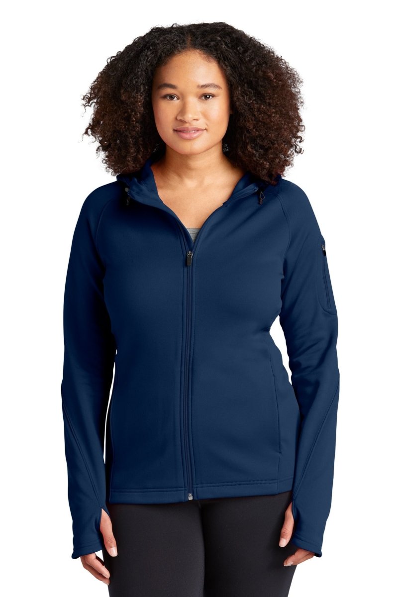 Sport-TekÂ® Ladies Tech Fleece Full-Zip Hooded Jacket. L248 - uslegacypromotions