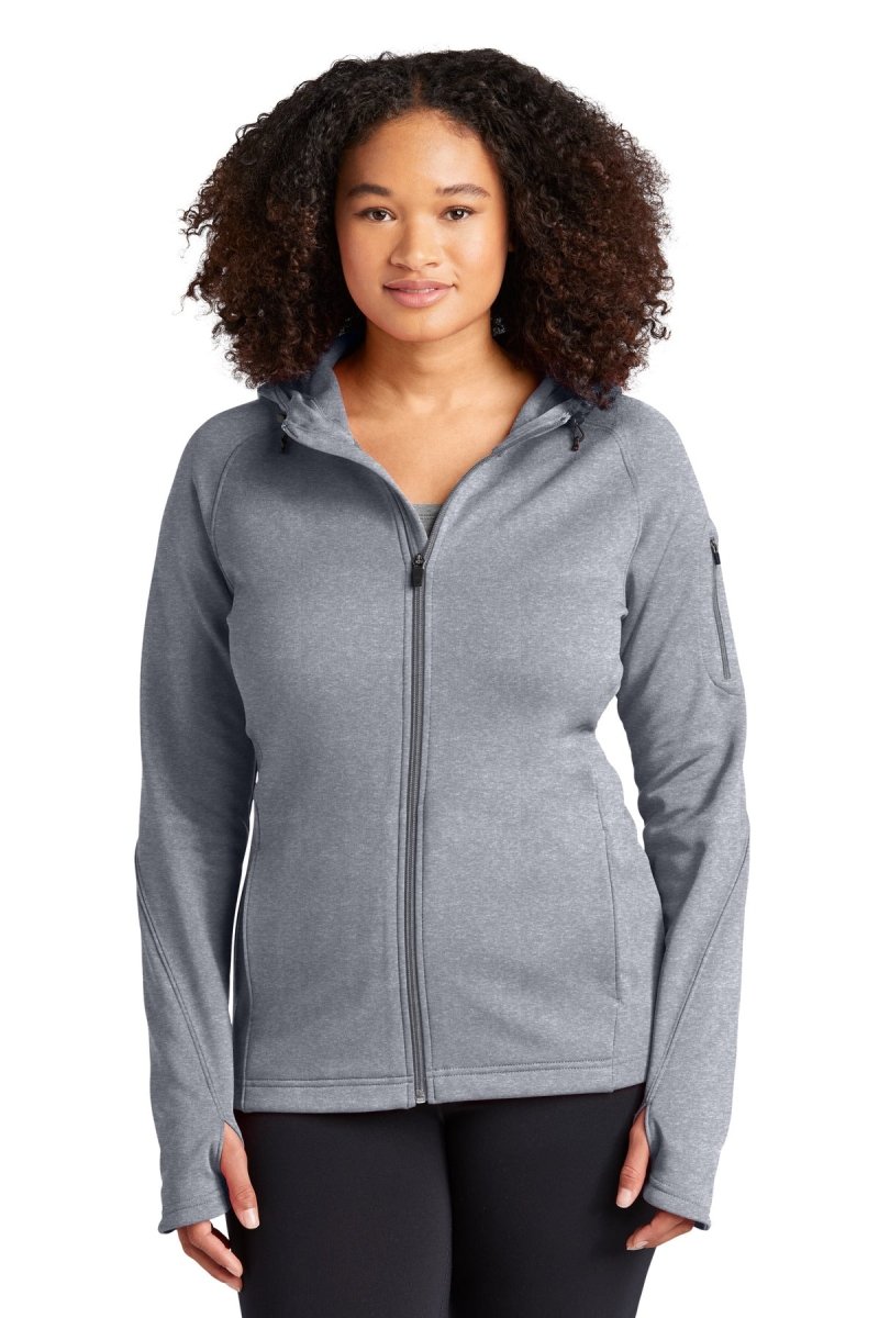 Sport-TekÂ® Ladies Tech Fleece Full-Zip Hooded Jacket. L248 - uslegacypromotions