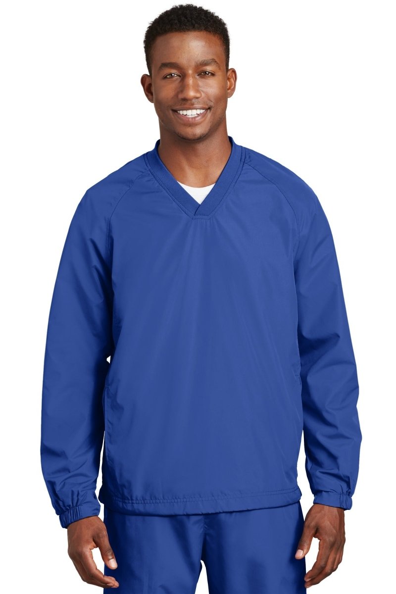 Sport-TekÂ® V-Neck Raglan Wind Shirt. JST72 - uslegacypromotions