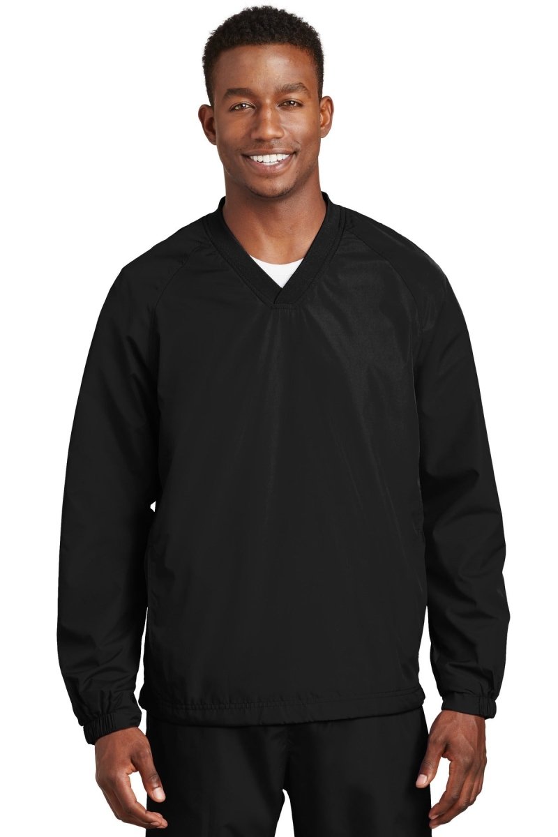 Sport-TekÂ® V-Neck Raglan Wind Shirt. JST72 - uslegacypromotions