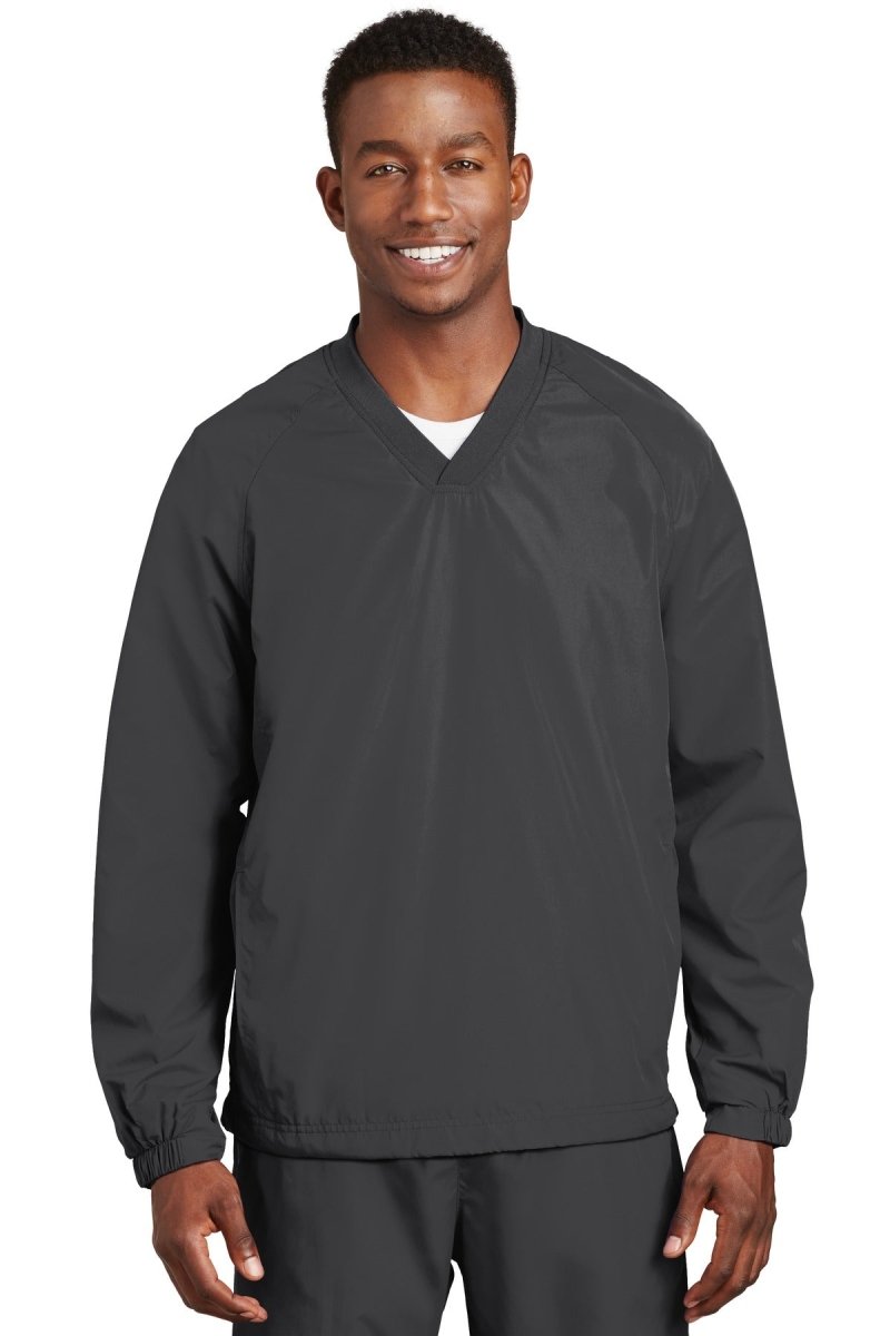 Sport-TekÂ® V-Neck Raglan Wind Shirt. JST72 - uslegacypromotions