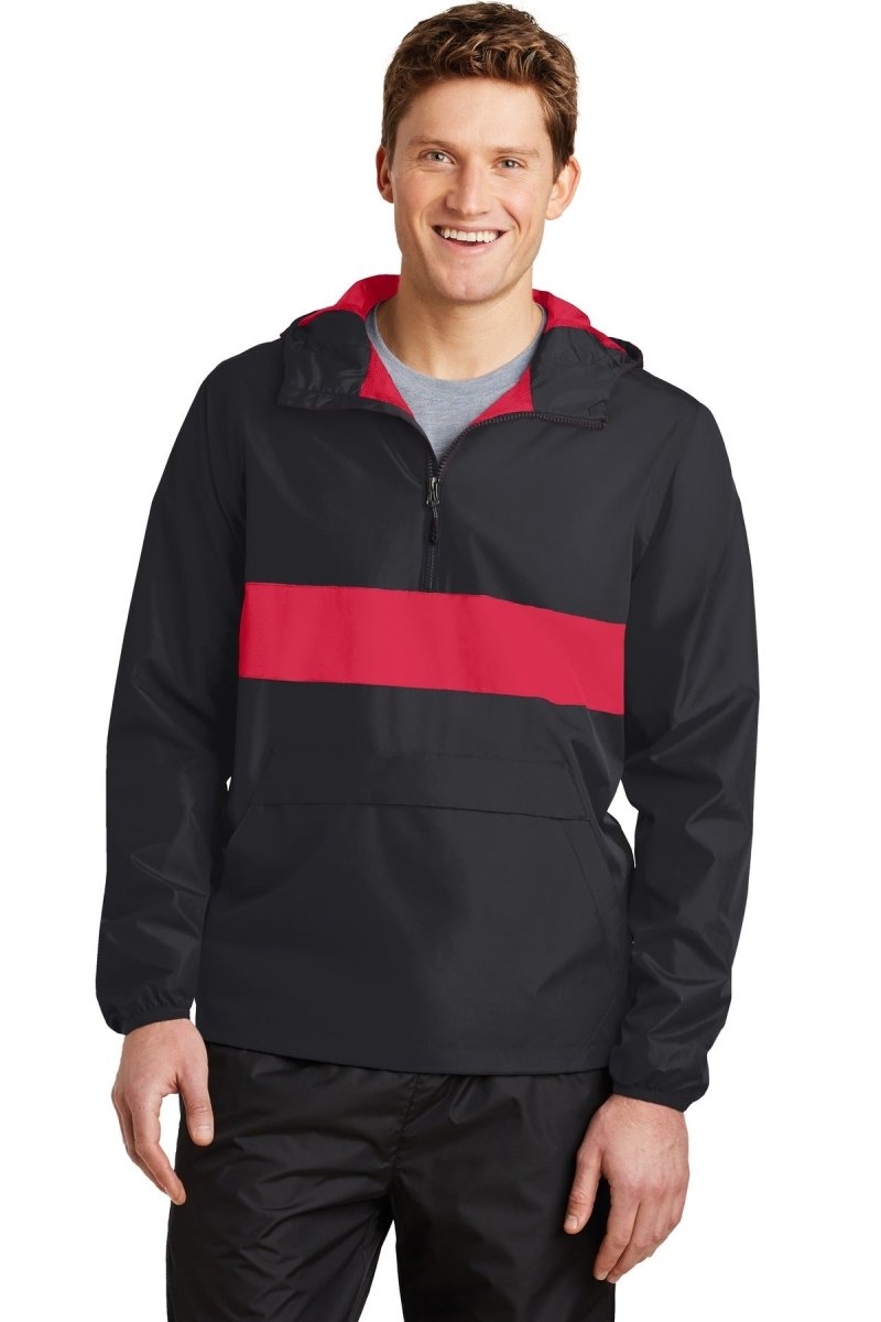 Sport-TekÂ® Zipped Pocket Anorak. JST65 - uslegacypromotions